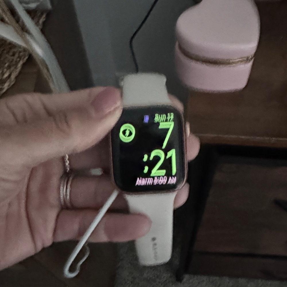 Smartwatch with Cream Band